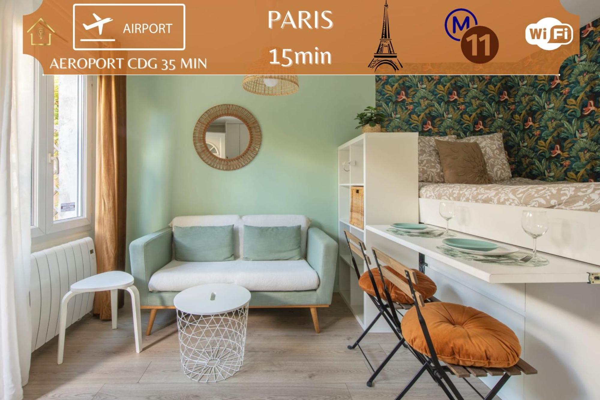 Benfleet 2 Cocooning Studio Proche Paris Romainville Exteriér fotografie